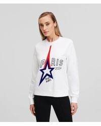 Karl Lagerfeld - Sweat Paris En Coton Biologique - Lyst