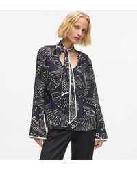 KARL LAGERFELD - Fan Print Scarf Top - Lyst