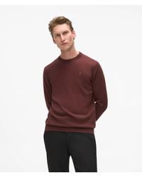 KARL LAGERFELD - Wool Crew Neck Sweater - Lyst