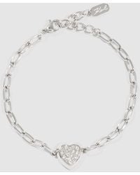 KARL LAGERFELD - Pavé Charm Bracelet - Lyst