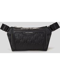 KARL LAGERFELD - Sac Banane K/Loom En Cuir, Homme, Taille - Lyst
