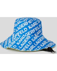 Karl Lagerfeld - Karl Logo Beach Bucket Hat - Lyst