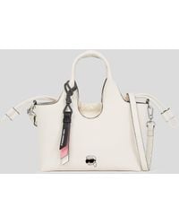 Karl Lagerfeld - Ikon Small Grainy Tote Bag - Lyst
