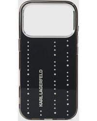 KARL LAGERFELD - Glitter Rhinestone Iphone 17 Pro Case - Lyst