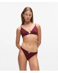 KARL LAGERFELD - Autograph Pointelle Thong - Lyst
