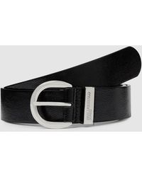 KL Jeans - Round Buckle Leather Belt - Lyst