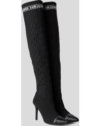 Karl Lagerfeld - Pandara Kl Monogram Knee-high Boots - Lyst