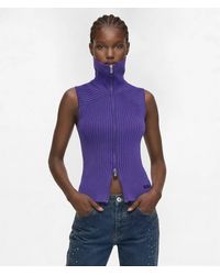 KL Jeans - Zipped Knit Vest - Lyst