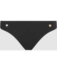 KARL LAGERFELD - Button Cheeky Bikini Bottoms - Lyst