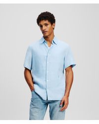 Karl Lagerfeld - Kl Monogram Kurzärmeliges Hemd, Mann, Größe - Lyst