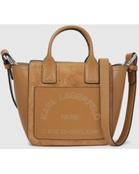KARL LAGERFELD - K/Daily Mini Suede Tote Bag - Lyst
