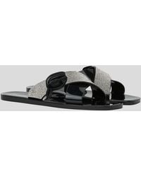 KARL LAGERFELD - Ikon Nft Jelly-Strass-Slippers, Damen, Größe - Lyst