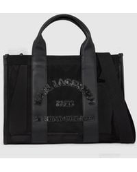 KARL LAGERFELD - Rue St-Guillaume Square Mesh Medium Tote Bag - Lyst