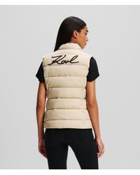 Karl Lagerfeld - Karl Signature Ultraleichte Gesteppt Weste, Frau, Größe - Lyst