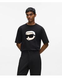 KARL LAGERFELD - Exclusive Ikon Karl Bold Graphic T-Shirt - Lyst