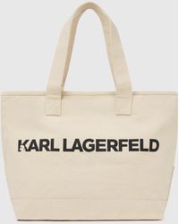 KARL LAGERFELD - Logo Extra Large Tote Bag - Lyst