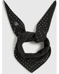 KARL LAGERFELD - K/Autograph Rhinestone Triangle Scarf - Lyst