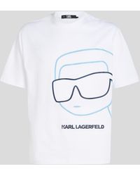 Karl Lagerfeld - T-shirt À Motif K/ikonik - Lyst