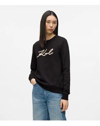 KARL LAGERFELD - Signature Rope Detail Sweatshirt - Lyst