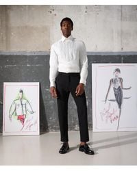 Karl Lagerfeld - Tailored Punto Trousers - Lyst