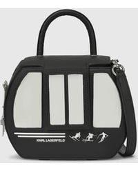 KARL LAGERFELD - Ikon Gondola Top Handle Bag - Lyst