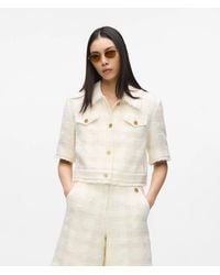 KARL LAGERFELD - Short-Sleeved Bouclé Blazer - Lyst