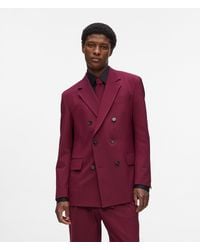 KARL LAGERFELD - Double-Breasted Blazer - Lyst