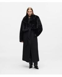 KARL LAGERFELD - Transformable Long Faux-Fur Coat - Lyst