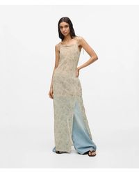 KL Jeans - Floral Mesh Maxi Dress - Lyst
