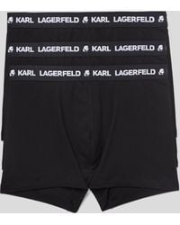 Karl Lagerfeld - Lot De Trois Boxers À Bande Logo - Lyst