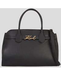 Karl Lagerfeld - Sac À Main Avec Anse Supérieure K/Signature, Femme, Taille - Lyst