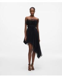 KARL LAGERFELD - Asymmetric Tulle Dress - Lyst