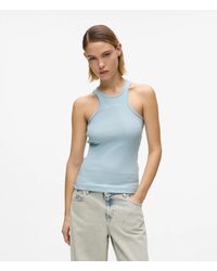 KL Jeans - Ribbed Logo Tank Top - Lyst