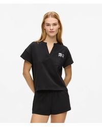 KARL LAGERFELD - Ikon Short Pajama Set - Lyst