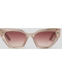 Karl Lagerfeld - Semi-Transparente Cat-Eye-Sonnenbrille - Lyst