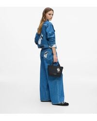 KARL LAGERFELD - Ikon Wide-Leg Jeans - Lyst