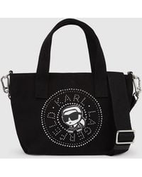KARL LAGERFELD - Ikon Circle Rhinestones Shopper - Lyst