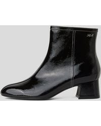KARL LAGERFELD - Bonnie Ankle Zip Boots - Lyst