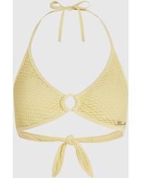 KARL LAGERFELD - Crochet Triangle Bikini Top - Lyst