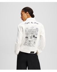 Karl Lagerfeld - Kl X Jorge Parra Denim Jacket - Lyst