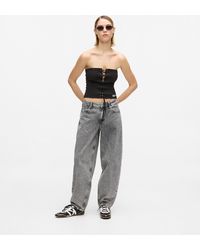 KL Jeans - Mid-Rise Barrel-Leg Jeans - Lyst