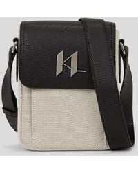 Karl Lagerfeld - K/plak Canvas Crossbody Bag - Lyst