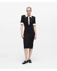 KARL LAGERFELD - Contrast Collar Dress - Lyst