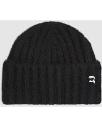 KARL LAGERFELD - Ikon Knit Beanie - Lyst