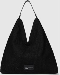 KL Jeans - Pinstripe Denim Trapeze Shopper - Lyst