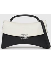 KARL LAGERFELD - K/Autograph Twist Color-Block Crossbody Bag - Lyst