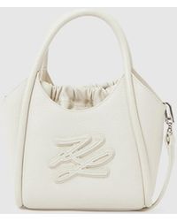 KARL LAGERFELD - K/Autograph Patch Mini Tote Bag - Lyst