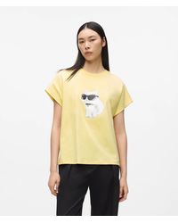 KARL LAGERFELD - Ikon Choupette Oversized-T-Shirt, Damen, Größe - Lyst