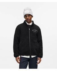 KARL LAGERFELD - Loungewear Zip-Up Fleece Jacket - Lyst