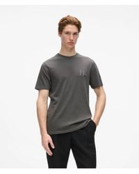 KARL LAGERFELD - Monogram Wool-Blend T-Shirt - Lyst